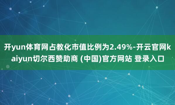 开yun体育网占教化市值比例为2.49%-开云官网kaiyun切尔西赞助商 (中国)官方网站 登录入口